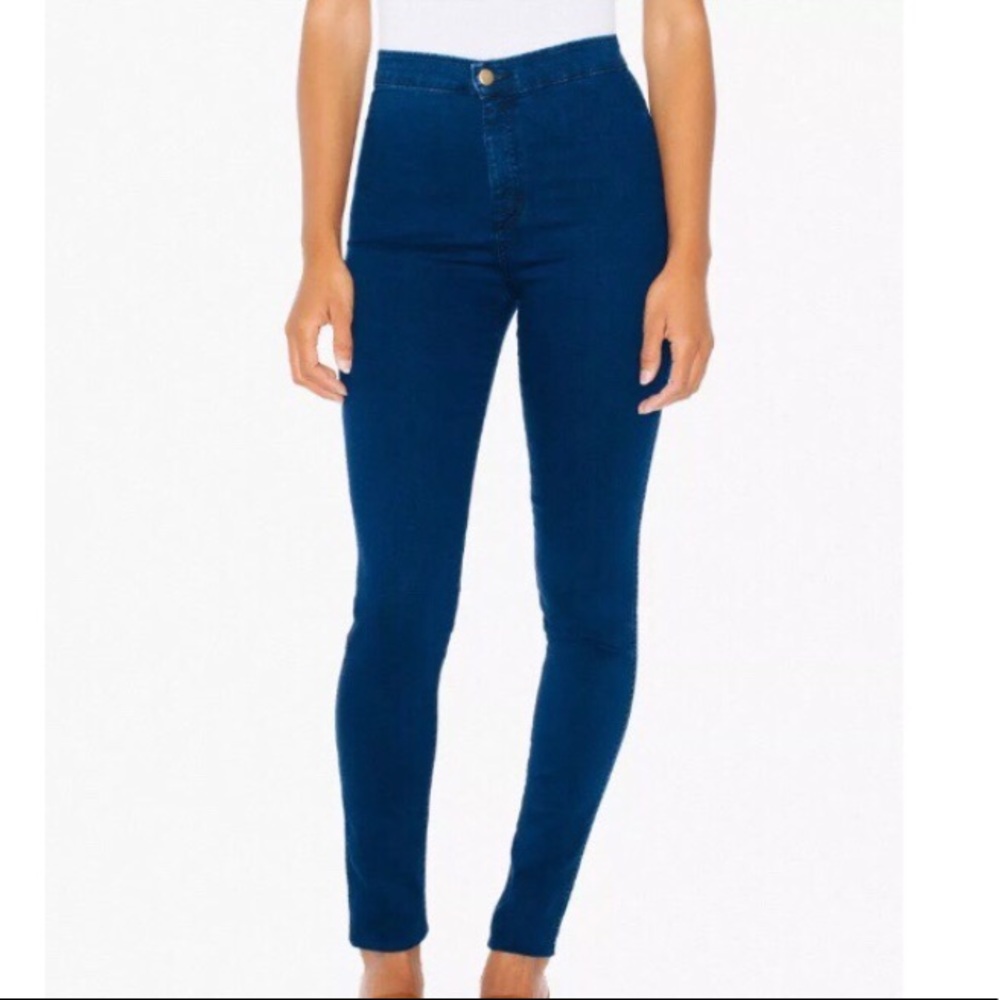 AA American Apparel Easy Jeans Dark Wash Highwaist